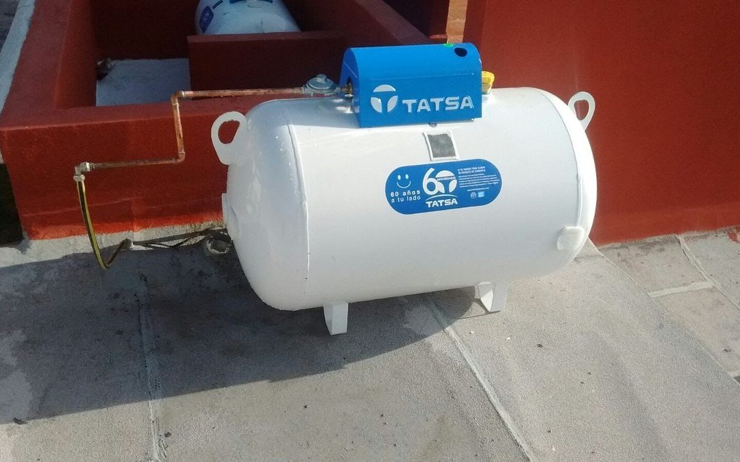 Tanque de gas estacionario de calidad en el Valle de México