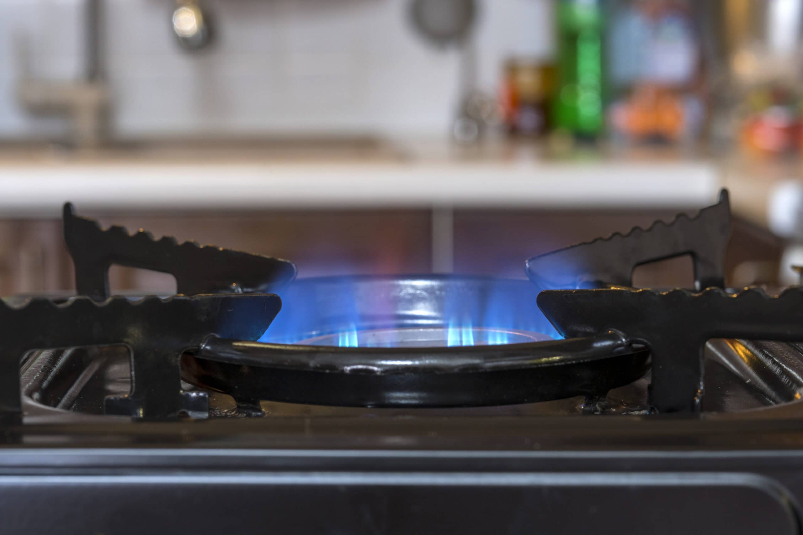 Por qué usar gas lp a domicilio por qué usar gas lp a domicilio - close up burning gas stove burner kitchen scaled - Por qué usar gas lp a domicilio