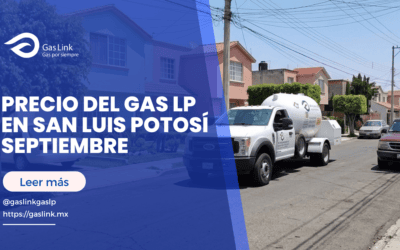Precio del gas LP en San Luis Potosí Septiembre