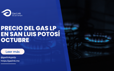 Precio del gas LP en San Luis Potosí octubre 2026